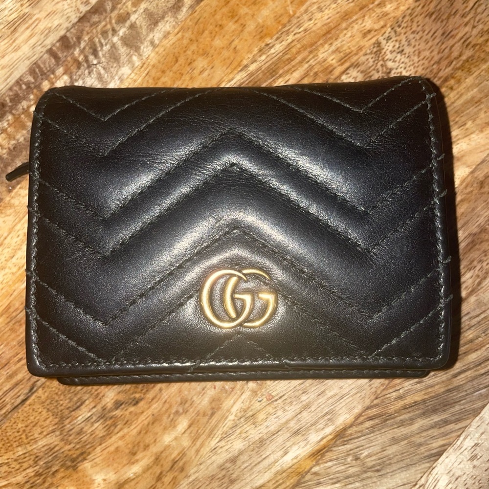 Used Gucci Marmont Card Case Wallet